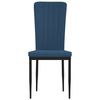 vidaXL virtuves krēsli, 2 gab., zils samts