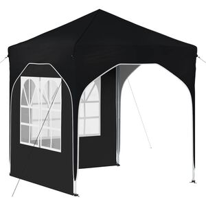 vidaXL Pop-up svinību teltis 192 x 192 x 245 cm Antracīts