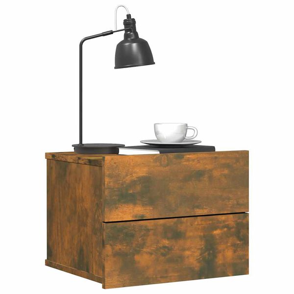 vidaXL naktsskapī&scaron;i, 2 gb., koka krāsa, 40x30x30 cm, inženierijas koks