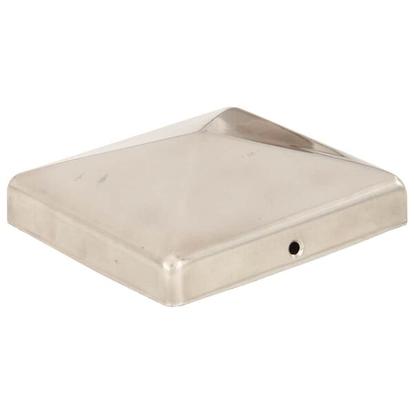 vidaXL stabu cepurītes, 6 gab,. nerūsējo&scaron;s tērauds, 101x101 mm