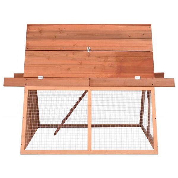 vidaXL trušu būris, 152x127x109,5 cm, egles masīvkoks