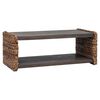 vidaXL Kafijas galdiņ&scaron; Dabiska 90 x 45 x 35 cm Cieta mahagona koks