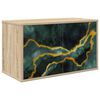 vidaXL Sienā montējams TV skapis WIJHE 69 x 33 x 40 cm Sonomas ozols