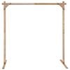 vidaXL Kāzu arka Gai&scaron;i brūns 225 x 95 x 226 cm Cieta priede