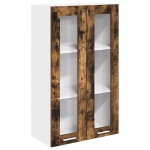 vidaXL Piekarams skapītis ar uzglabā&scaron;anu Dūmaka ozols 60 x 31 x 100 cm