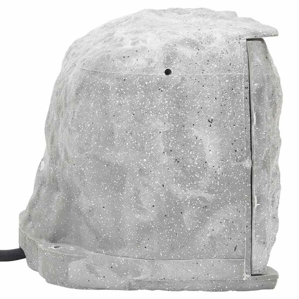 vidaXL āra kontaktligzda ar tapu, 4-virzienu, akmens izskats, pelēka