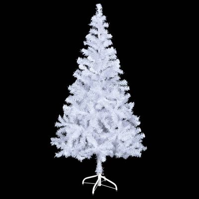 vidaXL mākslīgā Ziemassvētku egle ar rotājumiem, 150 cm, 380 zari