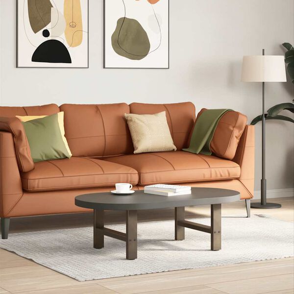 vidaXL kafijas galdiņa kājas, 2 gab., 50x(30-31) cm, dabīgs tērauds