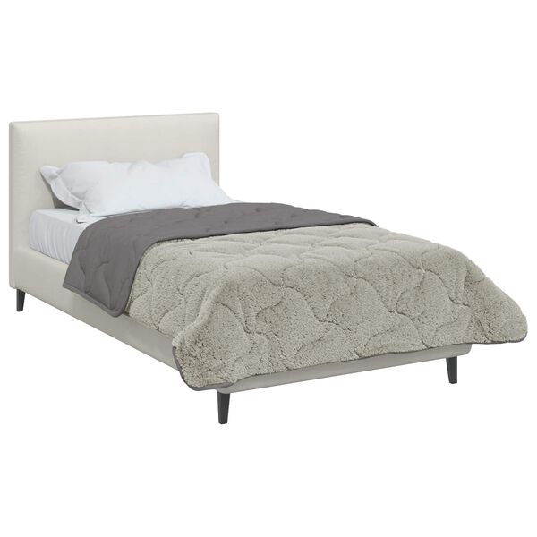 vidaXL Pilnas gada sega Tiltiņ&scaron; Gai&scaron;i pelēka 135 x 200 cm