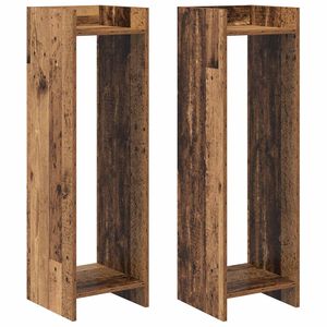 vidaXL Augu statīvs Vecs koks 30 x 30 x 100 cm Inženierijas koks