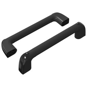 vidaXL Rokturi 2 gab. Melns 380 x 34 x 85 mm Alumīnijs un PP