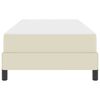vidaXL Gultas rāmis ar matraci Krēmkrāsa 80 x 200 cm audums