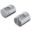 vidaXL Cilindra uzgriežņi 2 gab. Sudraba M6 x 13 mm Metāls