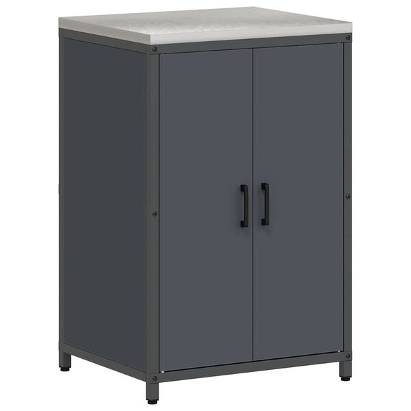 vidaXL Virtuves Uzglabā&scaron;ana Antracīts 60 x 50 x 92 cm Tērauds