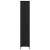 vidaXL Augstais skapītis Melns ozolkoks 34,5 x 34 x 180 cm