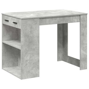 vidaXL rakstāmgalds ar atvilktni un plauktu, 102x62x77,5 cm, koks