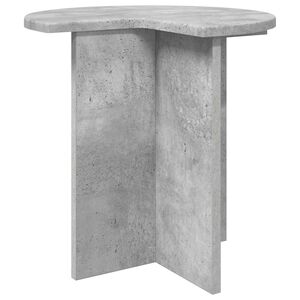 vidaXL Sānu galds Betona pelēks &Oslash; 39 x 38 cm Inženierijas koks