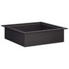 vidaXL Ugunskura gredzens Melns 80 x 80 x 25 cm Tērauds