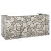 vidaXL gabions atkritumu tvertnēm, cinkots tērauds, 254x100x110 cm