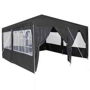 vidaXL Balles telts Antracīts 400 x 400 x 266 cm Polietilēns