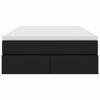 vidaXL Gulta ar uzglabā&scaron;anas vietu un matraci Melna 120 x 190 cm