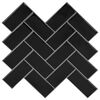 vidaXL Caurspīdīgas flīzes 10 pcs Melns 30 x 30 cm Poliuretāns un PET