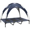 vidaXL Suņu gulta Tums zils 122 x 93 x 106,5 cm Tērauds