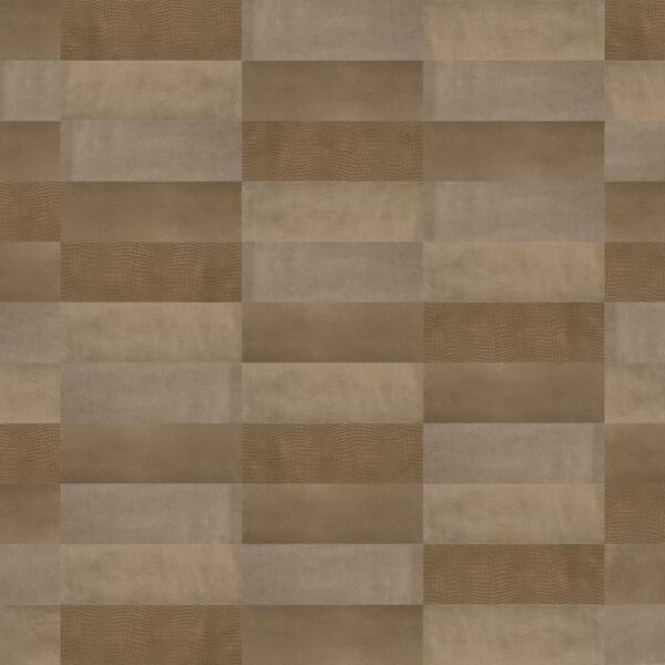 WallArt flīzes Austin, 16 gab., tīri brūnas, āda