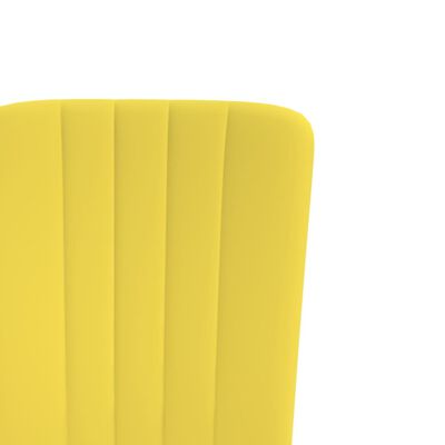 vidaXL virtuves krēsli, 4 gab., sinepju dzeltens samts