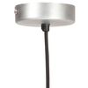 vidaXL griestu lampa, sudraba krāsā, apaļa, 25 W, 28,5 cm, E27