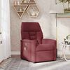 vidaXL masāžas krēsls, atgāžams, vīnsarkans audums