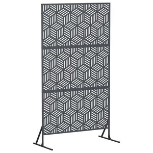vidaXL Privātuma ekrāns 100 x 50 x 180 cm Tērauds Antracīta