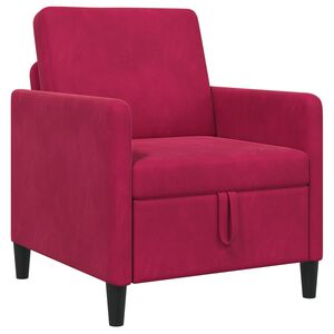 vidaXL Sofas ar uzglabā&scaron;anu Vīna sarkans 72 x 78 x 87 cm Poliesters