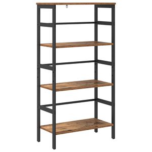 vidaXL Grāmatu plaukts 3 līmeņi 60 x 29,5 x 115 cm Inženierijas koks