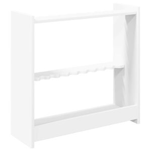 vidaXL Biljarda nūju statīvs Inženierijas koks 60 x 20 x 57 cm Balts