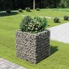 vidaXL gabions, augstā puķu kaste, cinkots tērauds, 90x90x100 cm