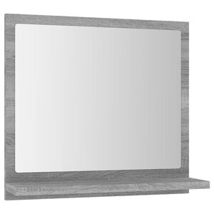 vidaXL vannasistabas spogulis, pelēks, 40x10,5x37cm, inženierijas koks