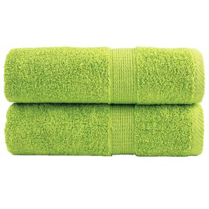 vidaXL Premium dvieļi, 2 gab., SOLUND, ābolu zaļi, 30x30 cm, 600 g/m&sup2;
