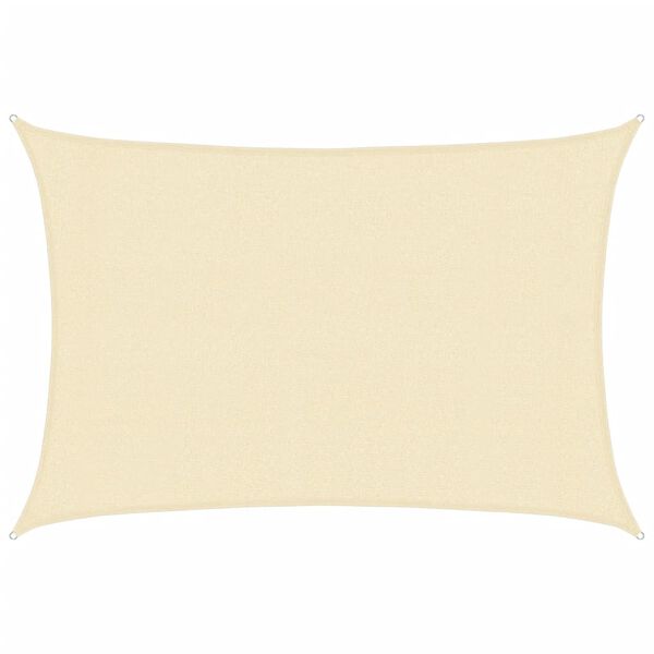vidaXL saulessargs, 160 g/m&sup2;, krēmkrāsas, 3x4 m, HDPE