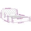 vidaXL gultas rāmis bez matrača, rozā samts, 140x200 cm