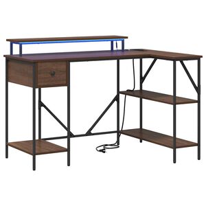 vidaXL Galds Brūns ozols 120 x 79 x 86,5 cm Inženierijas koks