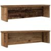 vidaXL virtuves plaukti, sakraujami 2 gab Vecs koks 50x15x16 cm