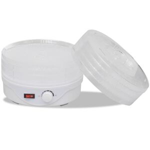 vidaXL pārtikas žāvētājs, 6 paplātes, saliekamas viena uz otras