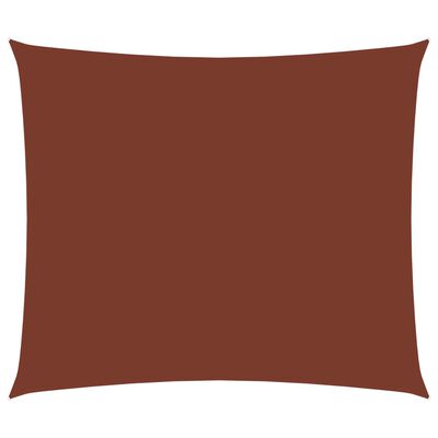 vidaXL saulessargs, taisnstūra, 4x5 m, sarkanbrūns oksforda audums