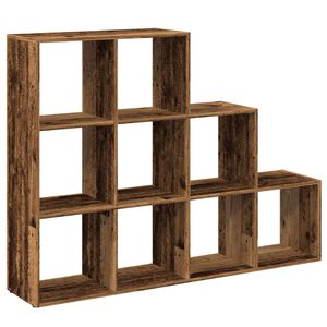 vidaXL telpas sadalītājs, grāmatu plaukts, 3 līmeņi, 137,5x29x103,5 cm