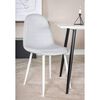 Venture Home virtuves krēsli Polar, 2 gb., balti ar pelēku, poliesters