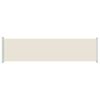 vidaXL izvelkama sānu markīze, krēmkrāsas, 600x160 cm