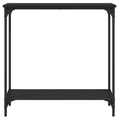 vidaXL konsoles galdiņš, melns, 75x30,5x75 cm, inženierijas koks