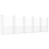 vidaXL gabionu siena ar 6 stabiem, U-forma, dzelzs, 620x20x200 cm