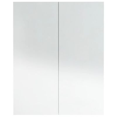 vidaXL vannasistabas skapītis ar spoguli, 60x15x75 cm, balts, MDF
